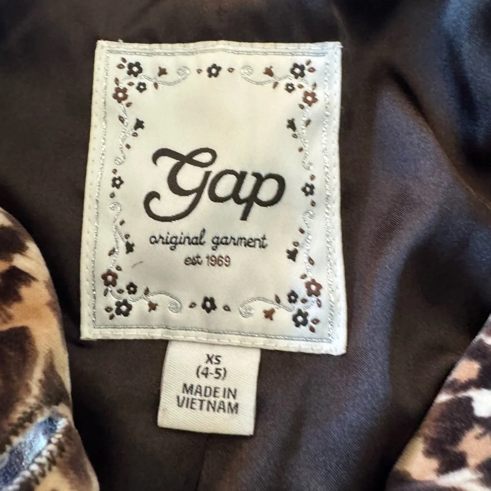 GAP Kids Leopard Print Jacket with back pleat